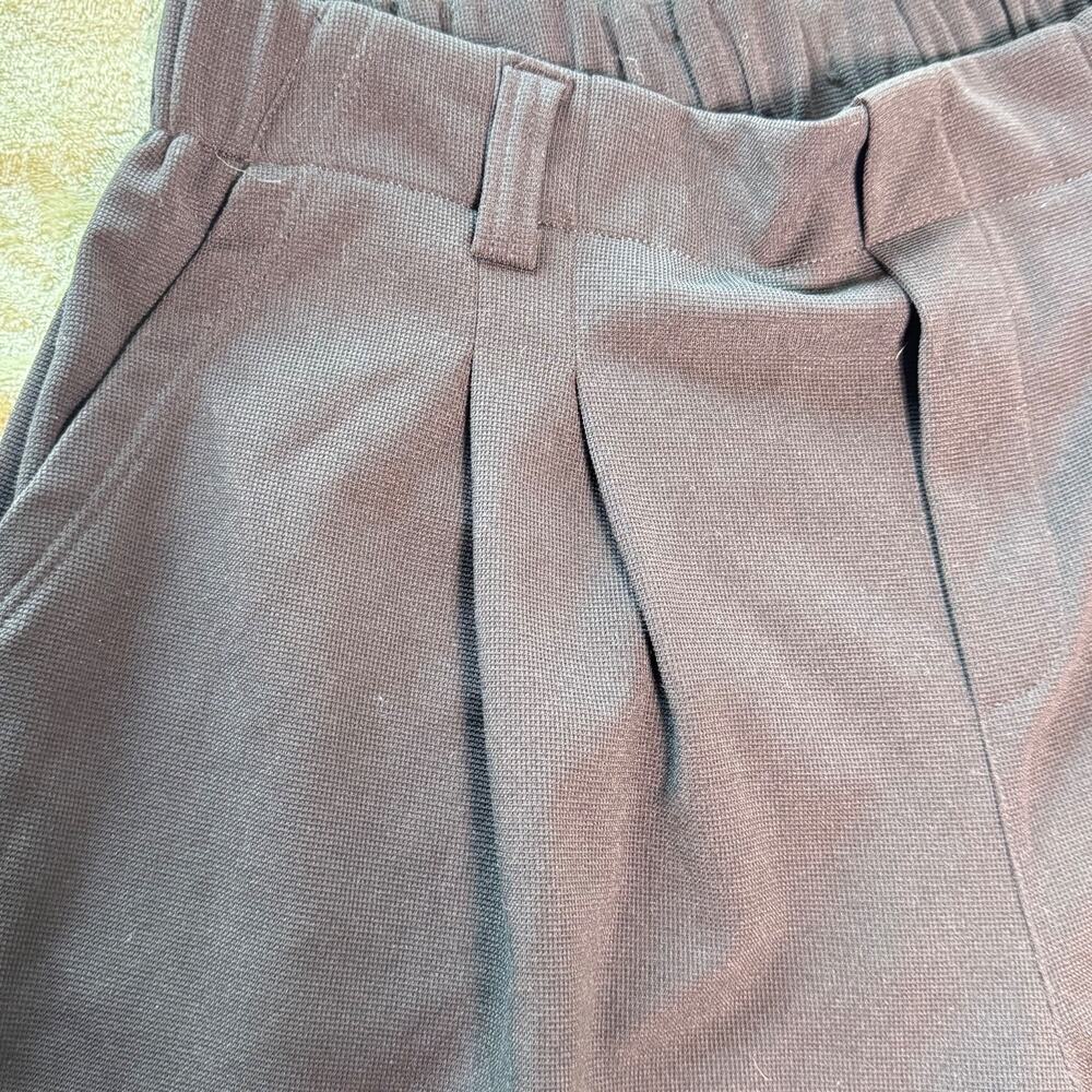 NWT Halara High Rise Wide Leg Pull On Pleated Ponte Work Pants Office - Picture 4 of 7